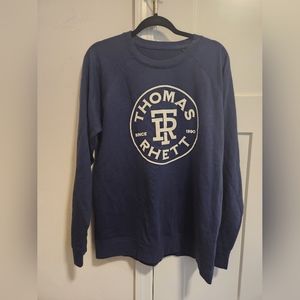 Thomas Rhett Dark Blue Lightweight Sweatshirt Size XL